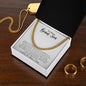 To My Bonus Son | Family Forever | Cuban Link Chain