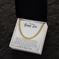 To My Bonus Son | Family Forever | Cuban Link Chain