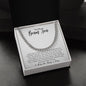 To My Bonus Son | Family Forever | Cuban Link Chain