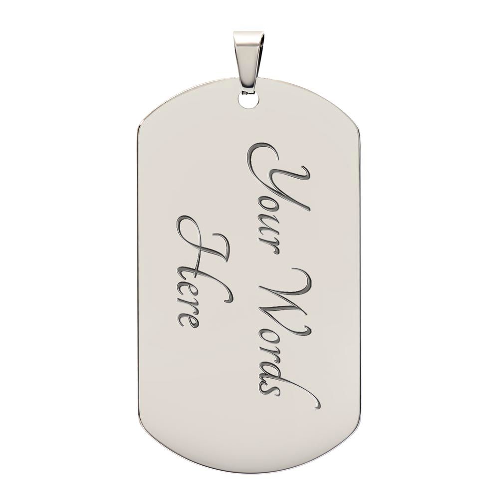 To Dad | Un-FORE-Gettable TEE-rriffic Dad | Dog Tag