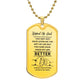 To My Stepped Up Dad | Dog Tag | Made My Life Better | Clear