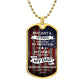 To My Dad | Not Just A Veteran | Dog Tag