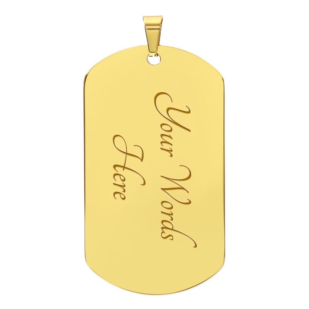 To Dad | Un-FORE-Gettable TEE-rriffic Dad | Dog Tag