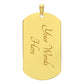 To My Stepped Up Dad | Dog Tag | Thanks For Having Balls | Footprint