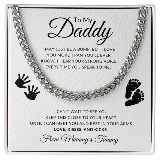 To My Daddy | From Mommy's Tummy | Cuban Link Chain