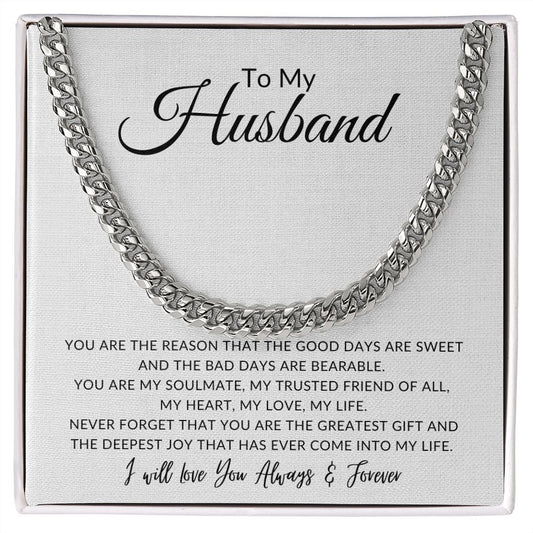 To My Husband | You Are My Soulmate | Cuban Link Chain