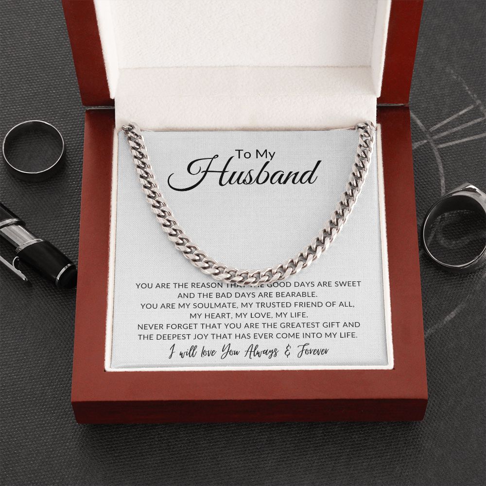 To My Husband | You Are My Soulmate | Cuban Link Chain