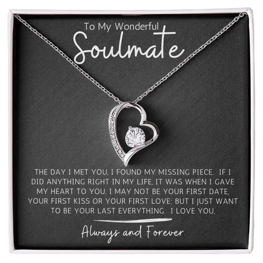 To My Wonderful Soulmate | Forever Love Necklace | The Day I Met You